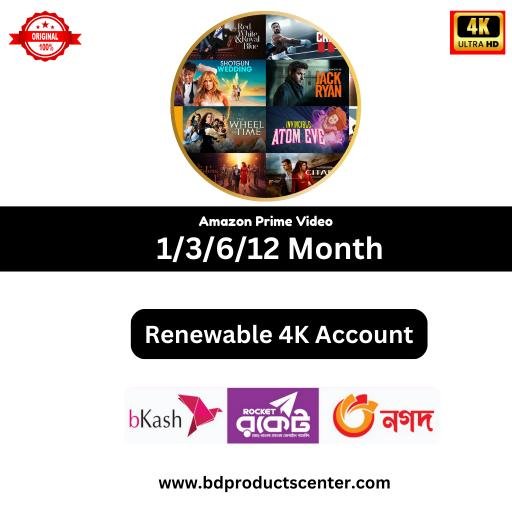 PrimeVideo Premium Subscripton in BD - PrimeVideo Buy with bKash - bdproductscenter