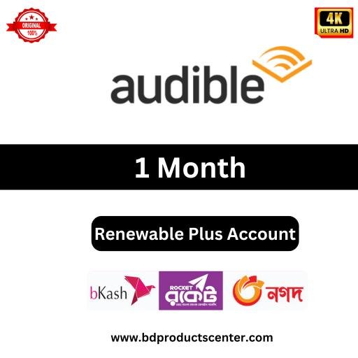 Audible Plus Buy BD with bKash - Audible Plus Subscription price in BD-bdproductscenter